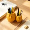 Unique Office Supplies Container 3D Printed Honey Jar Pen Holder, Creative Desk Organizer for Desktop Stationery Stationery, Makeup Brush Toothbrush