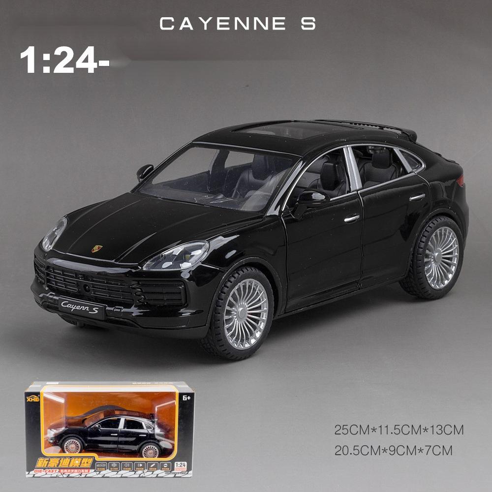 1:24 Porsche Cayenne S Turbo Внедорожник Сплав Модель Автомобиля Литье под Давлением Металлическая Игрушечная Модель Автомобиля Имитация Звук Свет Коллекция Подарок для Детей F384