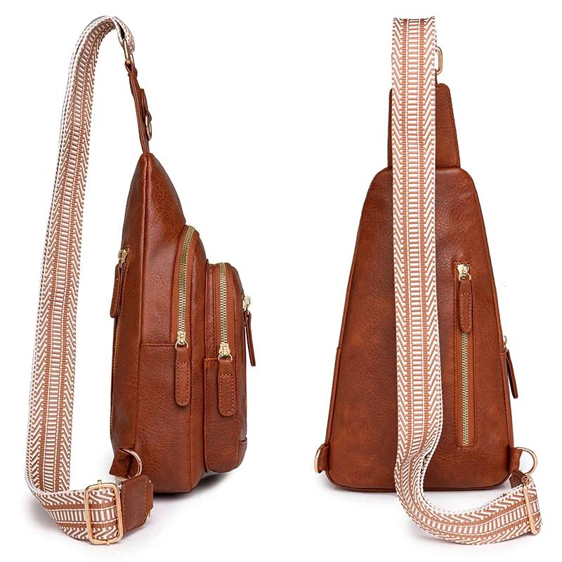 Women Bag Sling Bag for Woman High Quality PU Leather Pack Crossbody Chest Bolsa Feminina Sacs À Main Shoulder Messenger