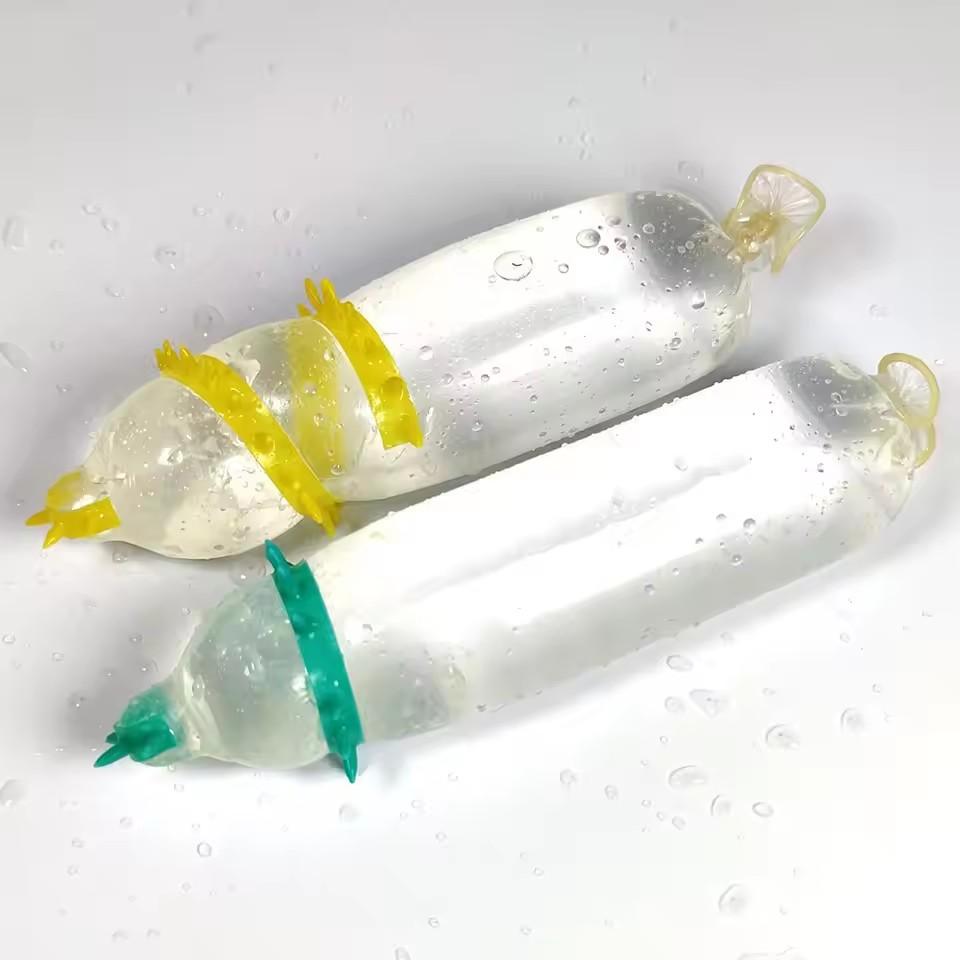 5 шт. Мужские презервативы Взрослые секс-товары Ощущение Женская точка G Вагинальная стимуляция Презервативы Софора Викилистная Шип Рукав для пениса