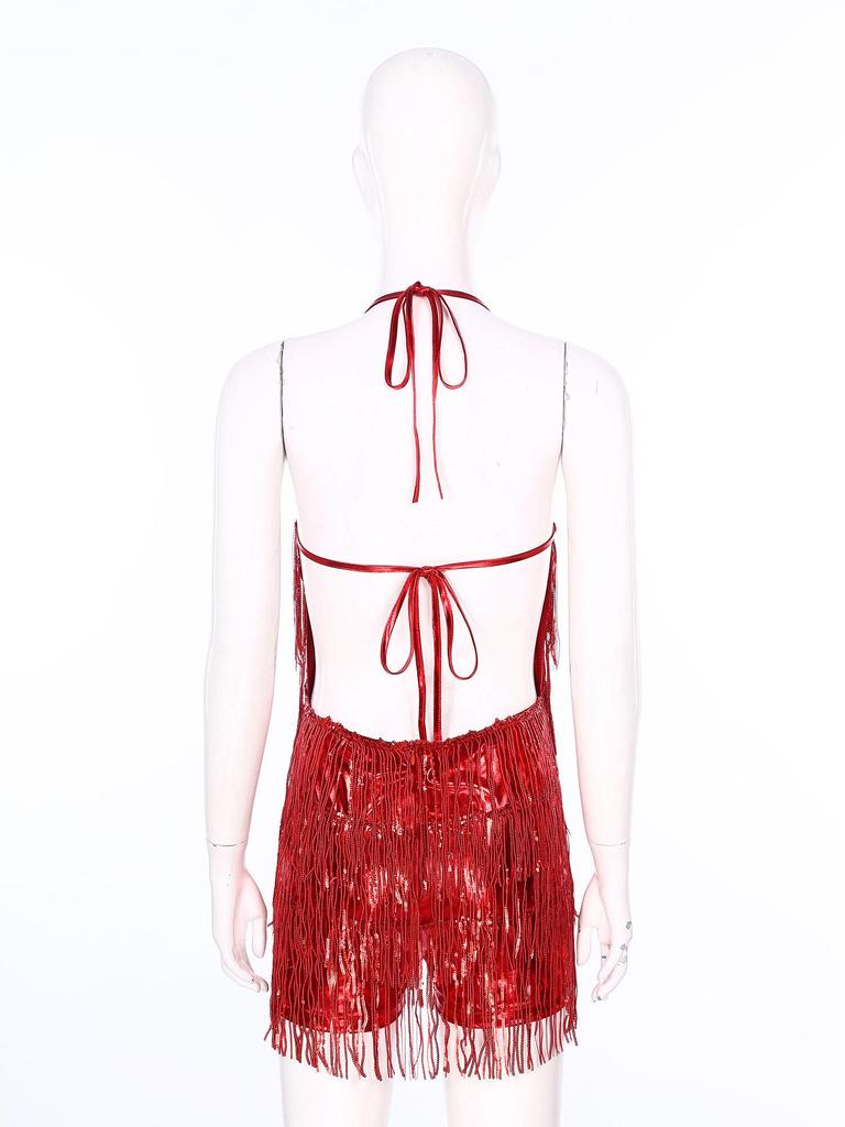 Женский танцевальный костюм с пайетками и кисточками, коктейльное платье для вечеринки, бальное платье для румбы и латины