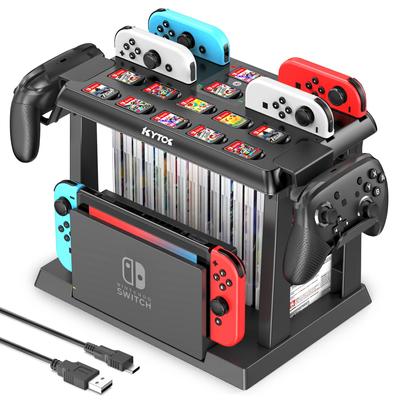 Подставка для хранения Switch Подставка для зарядки Kytok Корпус док-станции Switch и программное обеспечение могут быть большими черными Контроллер Joy-Con Joy-Con/Pro/док-станция Switch/игра