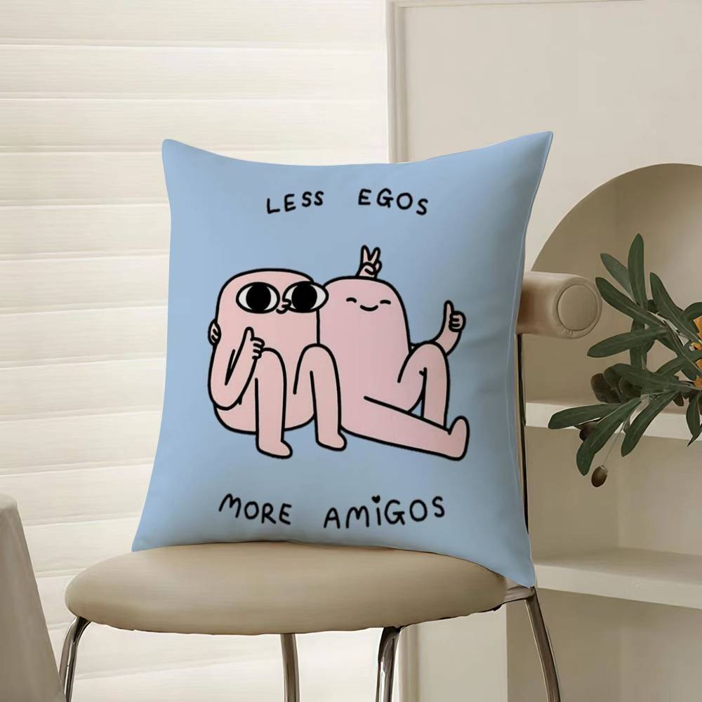 K-ketnipzS Подушка-Боб Чехол для подушки Удобная диван-кровать Шёлковый элегантный Скрытая молния Декоративный чехол для подушки