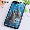 Чехол для телефона Krajews ocean dolphin Dance And Jumping для iPhone 14 5 SE 6s 7 8 plus X XR XS 11 12 13 pro max Samsung S21 S22 ultra
