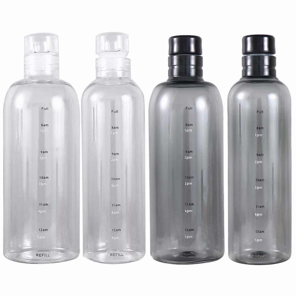 Cup With Time Marker For Travel School Sealing Lid Water Bottle Water Cup Drinking Cup Coffee Mugs