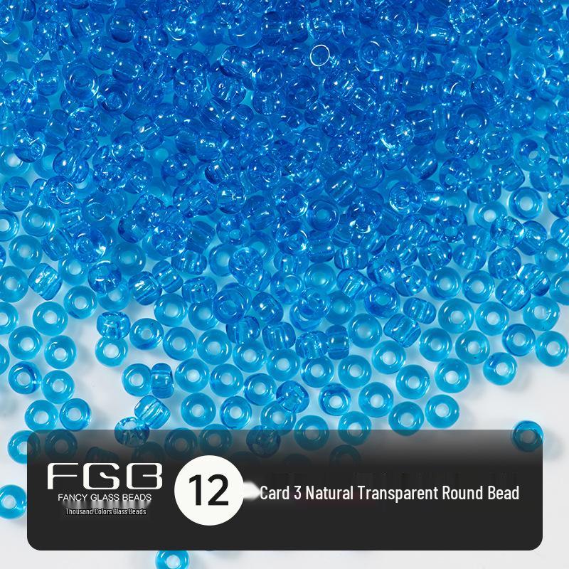 Thousand Colors 3mm Transparent Glass Seed Beads: Non-Fading DIY Jewelry Accessories