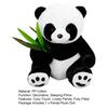 Panda Plush Doll Contrast Color Realistic Fully Filled Bamboo Leaf Soft Touch Home Decoration Exquisite Chubby Sofa Panda Pillow Toy Kids Toy