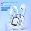 Bluetooth Headset Tws In-ear Digital Display Call Music Battery Life Portable Transparent Space Capsule Bluetooth 5.3
