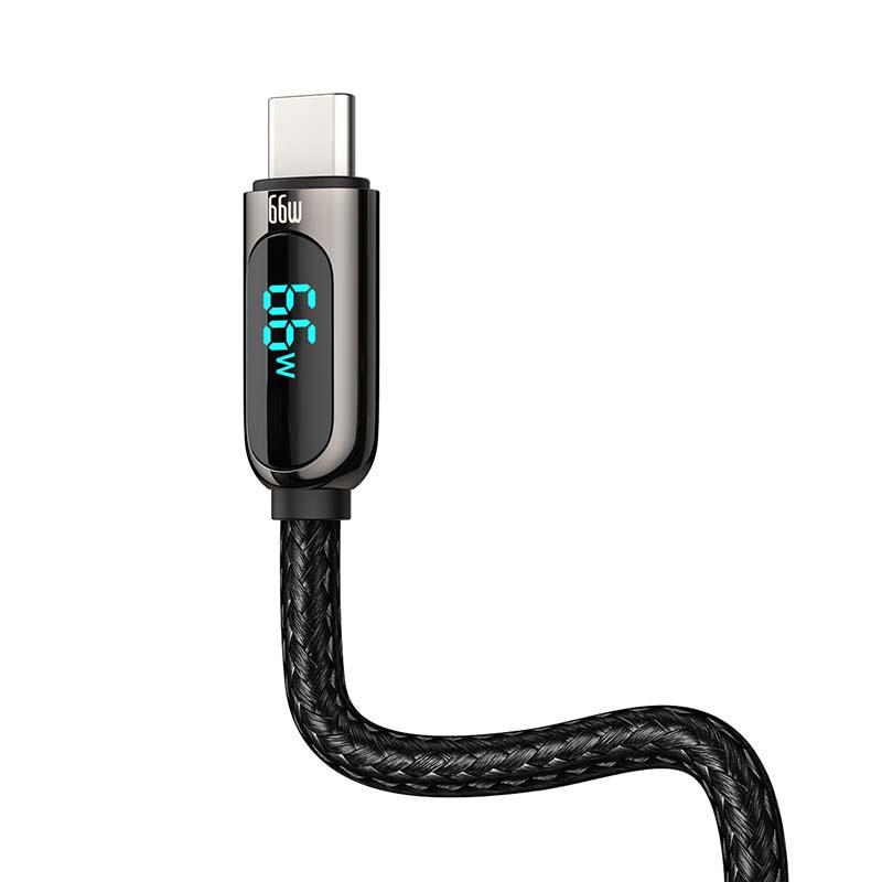 Kabel Usb Do Usb-C Baseus Display, 66W, 1M (Czarny)