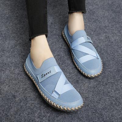 Женская обувь для хайкинга, обувь для вождения, мокасины слипоны, бежевая, желтая, синяя, повседневная, большого размера, обувь для улицы