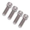 4 шт. Винты для дискового тормоза, суппорт для горного велосипеда, принадлежности для велоспорта, сплав титана M6x18 мм, цвет титана