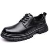 FashionSpring Autumn  British Derby Shoes for Men Cow Leather Fashion Casual Wedding Shoe Male Solid Color Designer Dress Shoes Man