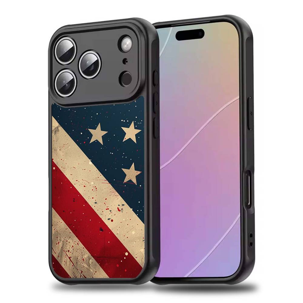 A-America USA F-Flag Phone Case For iPhone 17,16,15,14,13,12,11,Pro,Max,Plus,Mini,SE4,E Magnetic Magsafe Wireless Charging
