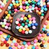 20Pcs 10mm 27 Colors Round Acrylic Loose Beads DIY for Jewelry Making Necklace Bracelet Accessories Sewing Handcrafted