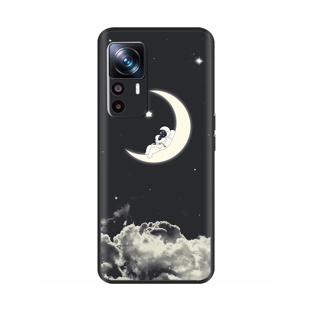 Матовая силиконовая прочная задняя крышка для Xiaomi Mi 12T Pro, мультяшный защитный чехол для телефона Xiaomi Mi12 12T Pro 12s Fundas