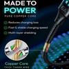 6A USB C Cable PD 66W Digital Display A to C Data Cord 0.5M/1M/2M Quick Charge Type-C Charging Line for Mobile Phone Laptop