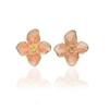 Trendy Personality Flower Stud Earrings For Women Girl French Ins Vintage 2025 Fashion Korean Wedding Romantic Jewelry Gifts