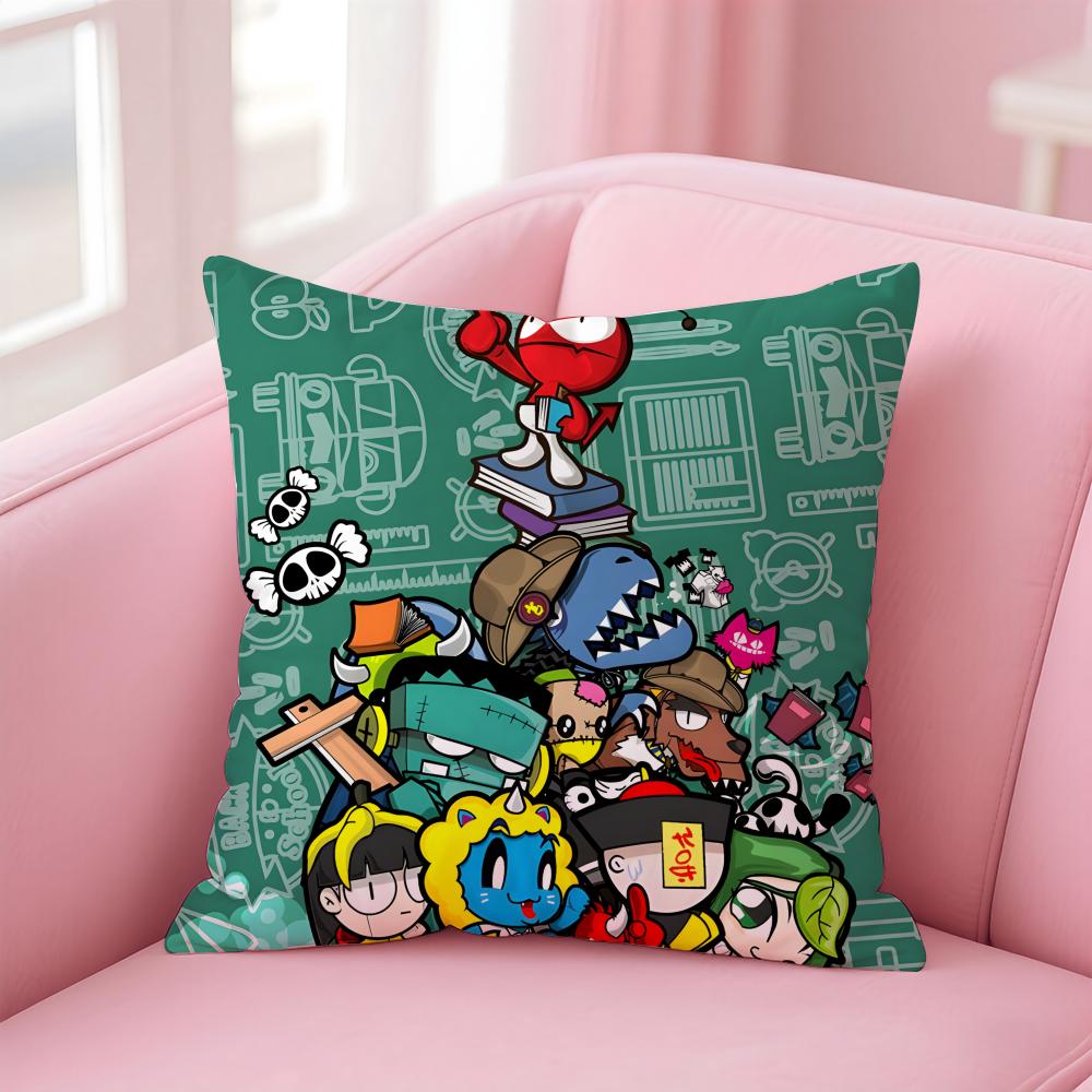 Fashion DDADA DDEVIL DEVILS Cushion Cover Pillowcase Short Plush Invisible zipper Room Sofa Cushion Cover