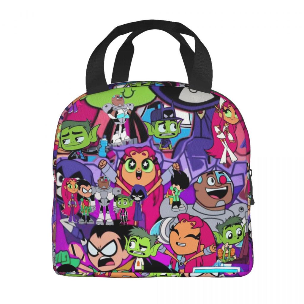 Ланч-бокс Подростки Teen Titans Go Зверобой Мерч Контейнер для обеда Новое поступление Термосумка Ланч-бокс для путешествий