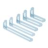 10Pcs Iron L Shaped Corner Brackets Fixer Double Slot Fixing Brackets For Wall Shelving Bookcases Easy Installation