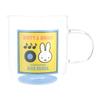 Dick Bruna Glass MIFFY Blue Made In Product Number 421136 "Miffy" Heat-Resistant Mug, Approx. 400ml, Microwave-Safe, & MUSIC, Bottom, Japan,