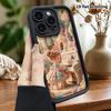 Чехол для телефона: 2D плоский, подходит для защитного чехла iPhone 18 17 16 15 14 13 12Pro, плюшевая комната для пианино, идеальный подарок на Рождество и Хэллоуин