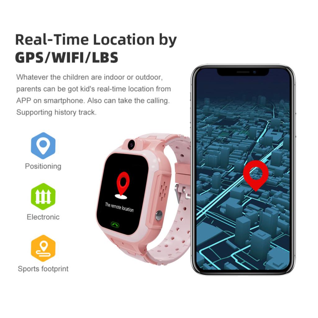 LT37 4G Kids Smart Phone Call Watch Video Chat LBS GPS WiFi SOS Monitor Camera IP67 Waterproof
