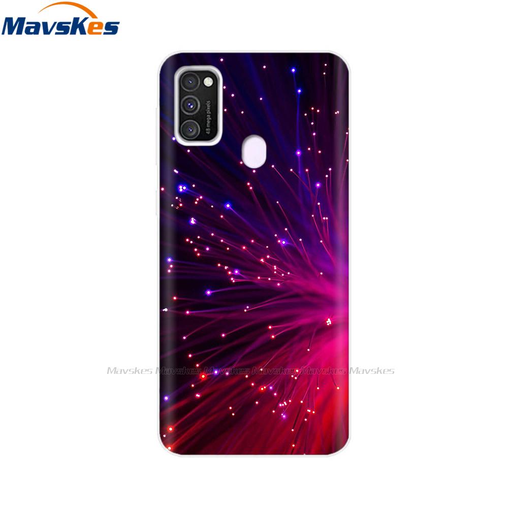 Чехол для Samsung Galaxy M21 Задняя крышка Мягкий силиконовый TPU Чехол для телефона Для Samsung Galaxy M20 M21 M30 M30s M31 Чехол Защитный бампер