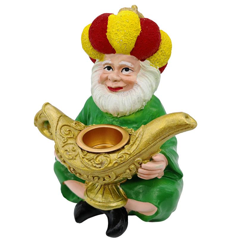 Neoclassical Aladdin's Lamp Resin Crafts – Middle Eastern Style Ornaments