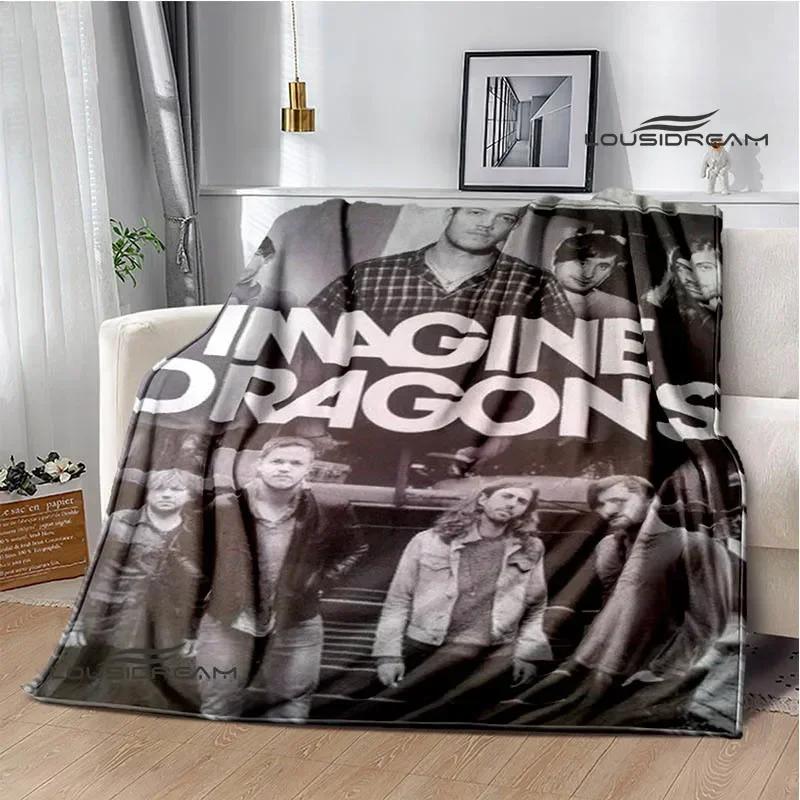 Одеяла с принтом рок-группы Imagine Dragons, фланелевое теплое одеяло, мягкое уютное одеяло, дорожные одеяла, подкладка для кровати, подарок на день рождения