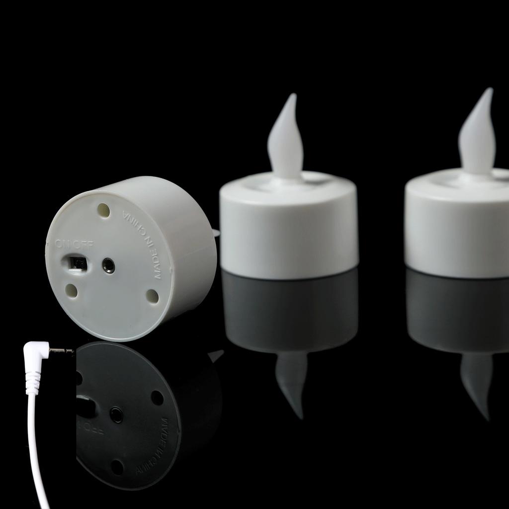 2/3/4/5 Pieces Rechargeable Decorative Tealights With USB Charge,Flameless LED Birthday Candles For Room Decoration