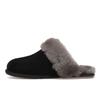 UGG Scuffette II Черно-серые женские кроссовки 1106872-BCGR