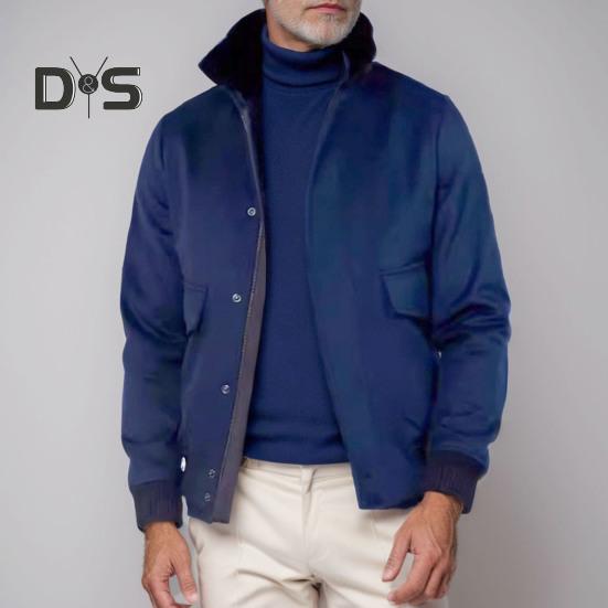 Осенне-зимняя мужская куртка с плюшевой строчкой, однобортная куртка с длинным рукавом и карманами с клапанами, однотонная шерстяная верхняя одежда