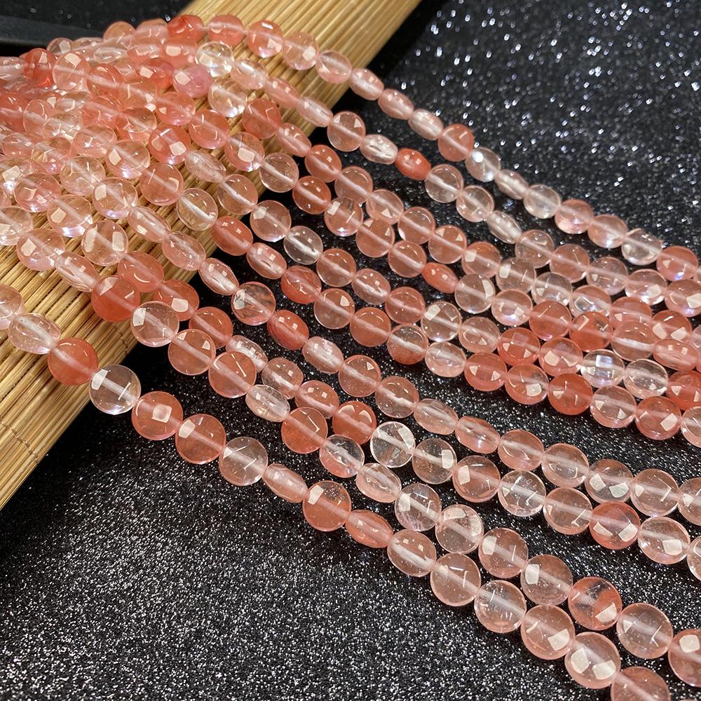 Бусины из натурального камня розовый кварц/унакит граненые бусины для изготовления ювелирных изделий DIY ожерелье браслет серьги аксессуар