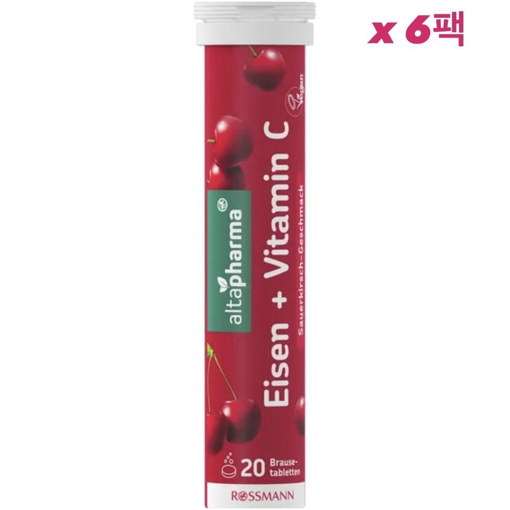 Rothmans Altapharma Шипучий Витамин Железо + Витамин Вишневый Вкус 20 шт 6 шт