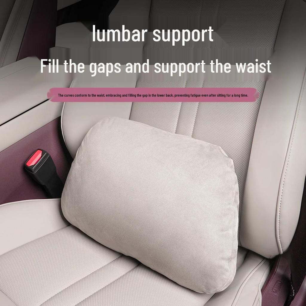 Xiaomi YU7 Suede Lumbar & Neck Support Pillow - Car Interior Cushion Accessory
