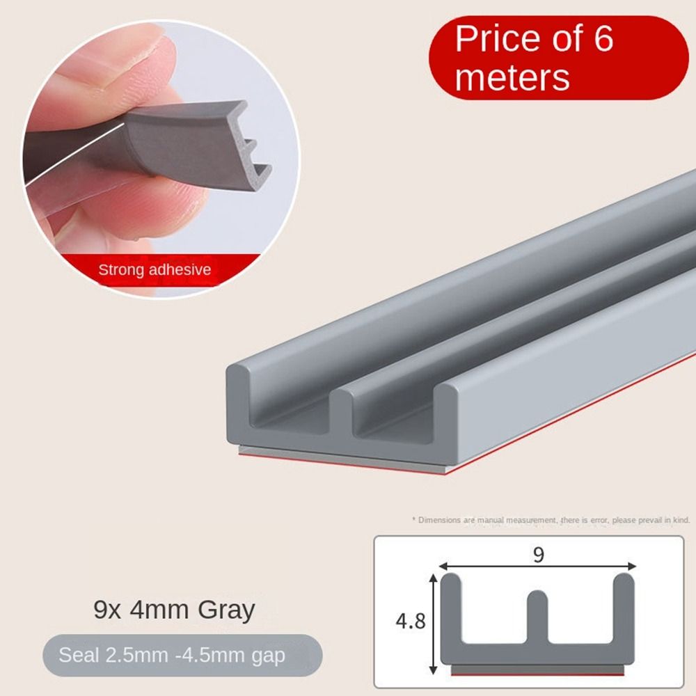 D/E/I Type Weatherstrip 6Meters Window Weather Stripping New Seal Stopper  Door