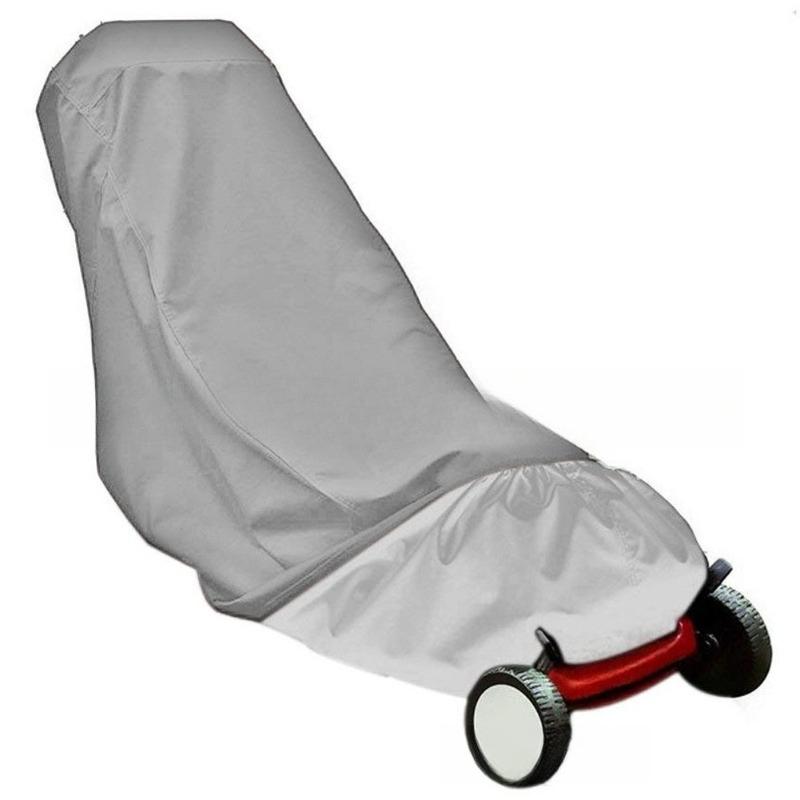 1pcs 190T Polyester Oxford Lawn Mower Dust Cover Waterproof UV-Resistant Storage Slip on Cover for Outdoor Patio Garden
