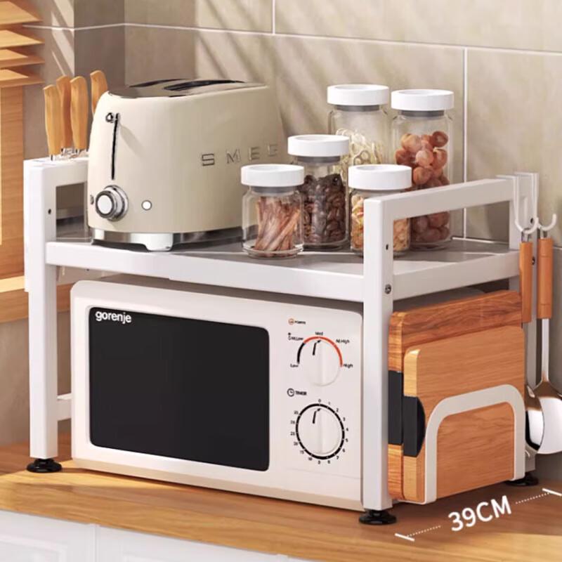 Выдвижная кухонная подставка для рисоварки и полка-органайзер