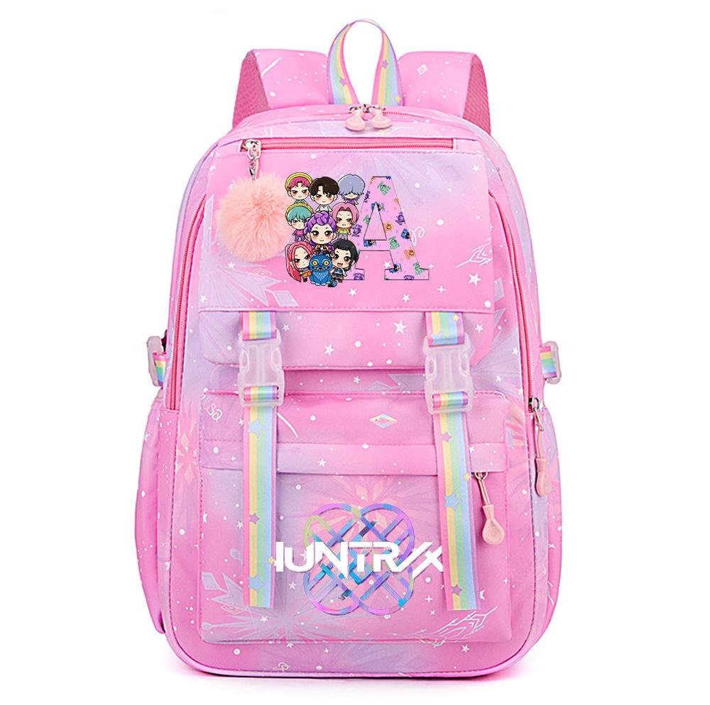 26 English Letter K-Pop Demon Hunters Printed Large Capacity Waterproof Backpack Teenger Student Girl Boy Schoolbag Bookbag waterproof Travel Bag