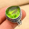 Peridot Gemstone Handmade 925 Sterling Silver Ring Jewelry For Engagement Gift