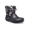 Crocs Classic Lined Neo Puff Tie Dye Boots 'Black White' Unisex 207328-001