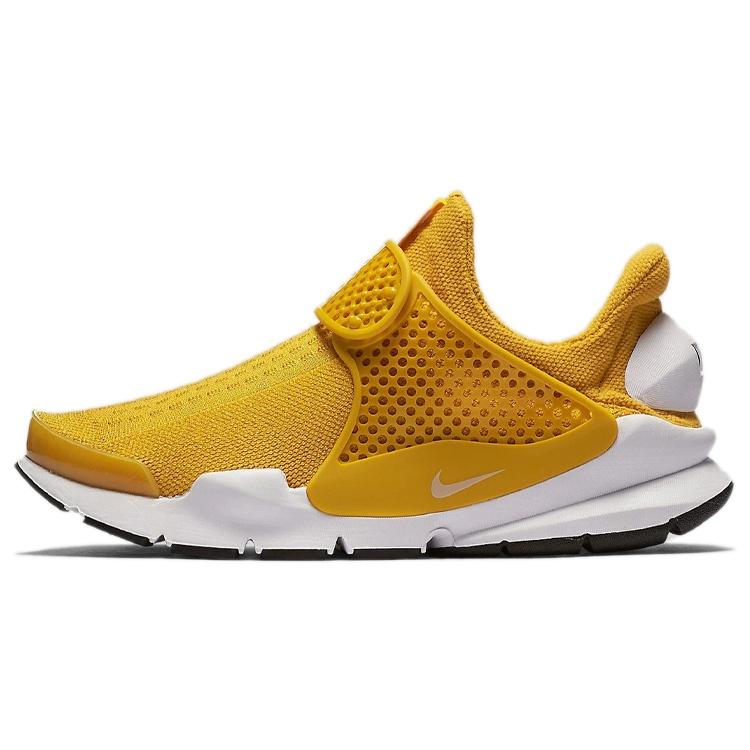 Nike Sock Dart Cushioning Slip Resistant Cushioning Slip Resistant Low top Casual Shoes Women's Yellow White 848475-700