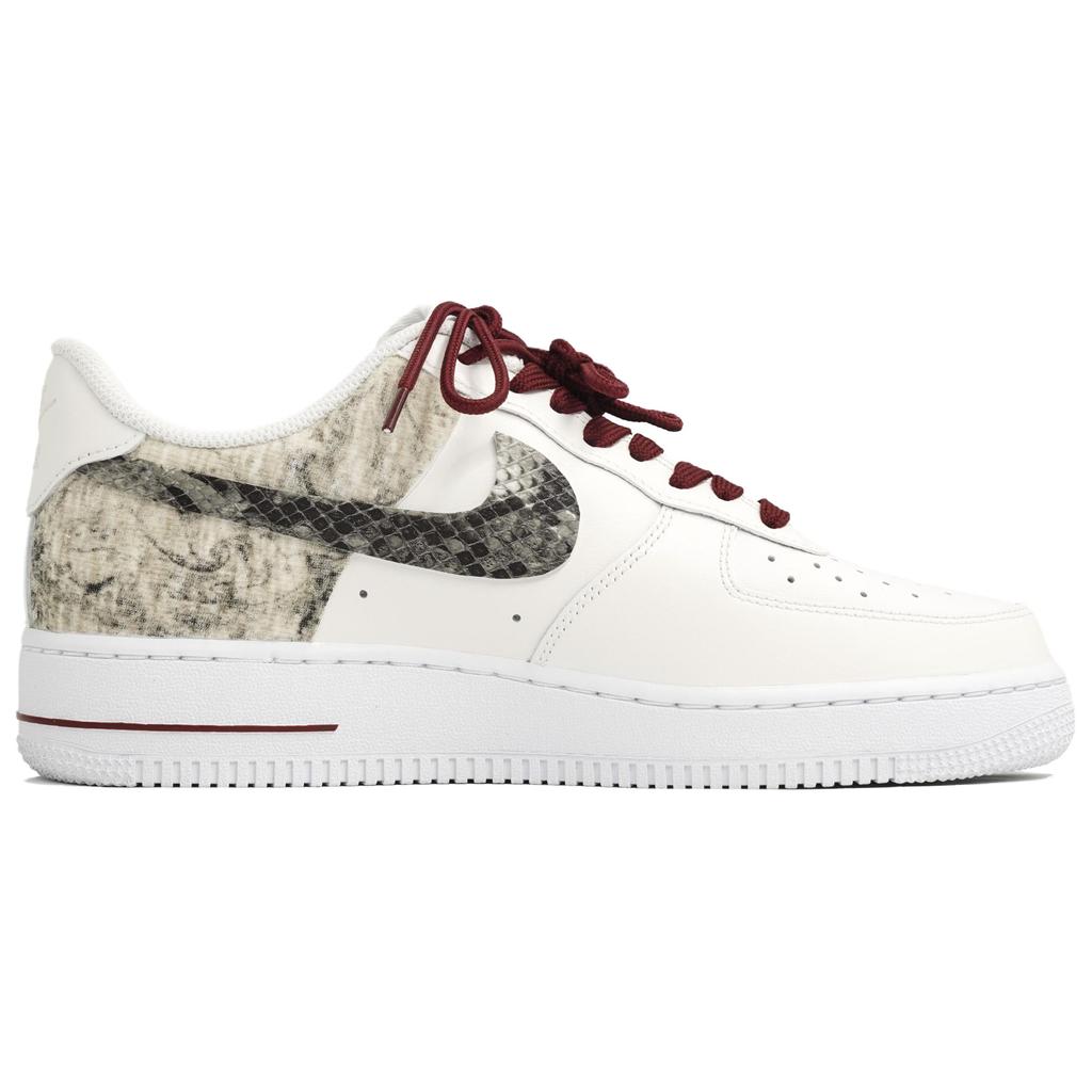 Nike Air Force 1 Wan Hua Nong, Chi Li Ying Nian, Сумка для покупок Низкие кеды для скейтборда Женские Белый Красный DH2920-111(Team113-S-BOX)