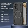 Для Honor 200 200 Lite Механический Теплоотвод Четыре Угла Воздушная Подушка Противоударный Мощный Магнитный Чехол для Телефона Без Беспроводной Зарядки