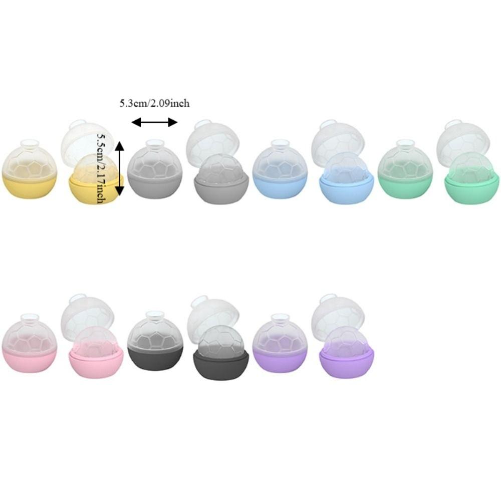 2PCS Non-stick Soccer Ice Cube Mold Silicone Ice Ball Maker Football Ice Tray  Refrigerator