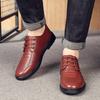 British Style Men'S Casual Oxford Shoes Breathable Massage Sole Outdoor Commuting Leather Shoes Business Men'S Work Shoes