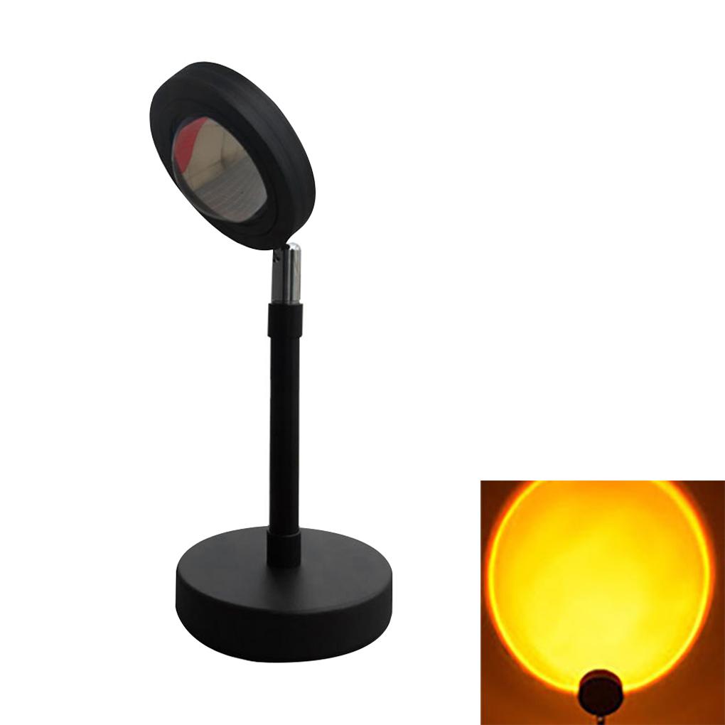 USB Button Sunset Projector Lamp Led Night Light Home Coffe Shop Background Wall Home Decoration Color Lamp