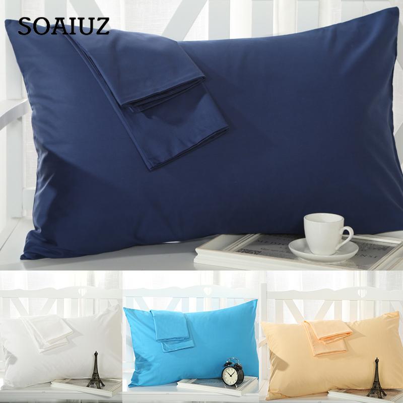 2x New Pillow Case Pillows Covers Pillowcases Comfortable 100% Egyptian Cotton Soft Queen Size