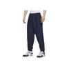 Solid Color Loose Fit Drawstring Casual Pants Men Bottoms Navy-Blue FN3097-410